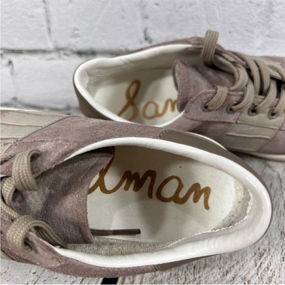 SAM EDELMAN Women's Marquette
Leather Sneakers Size 6 - Picture 8 of 10